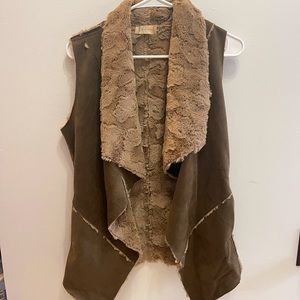 Faux fur vest